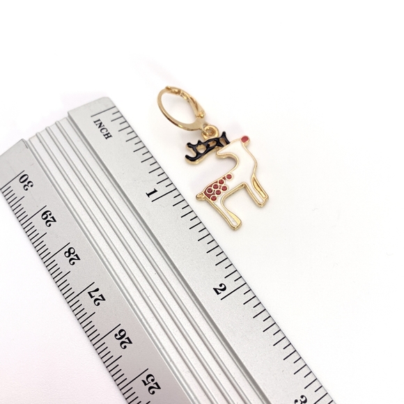 Christmas Reindeer Earrings - Picture 5 of 5